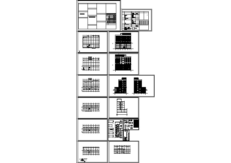 某6层楼酒店框架结构建筑施工图全图