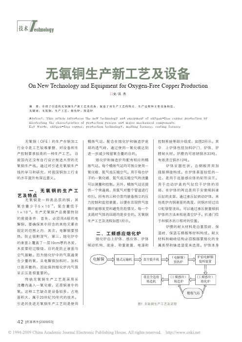 无氧铜生产新工艺及设备