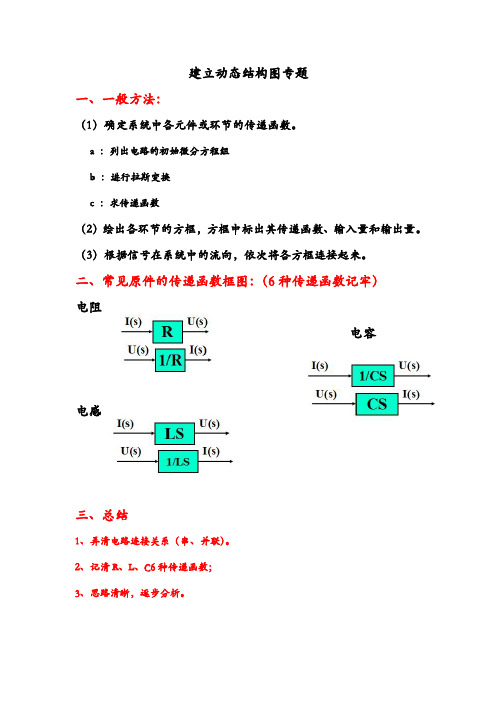 建立动态结构图