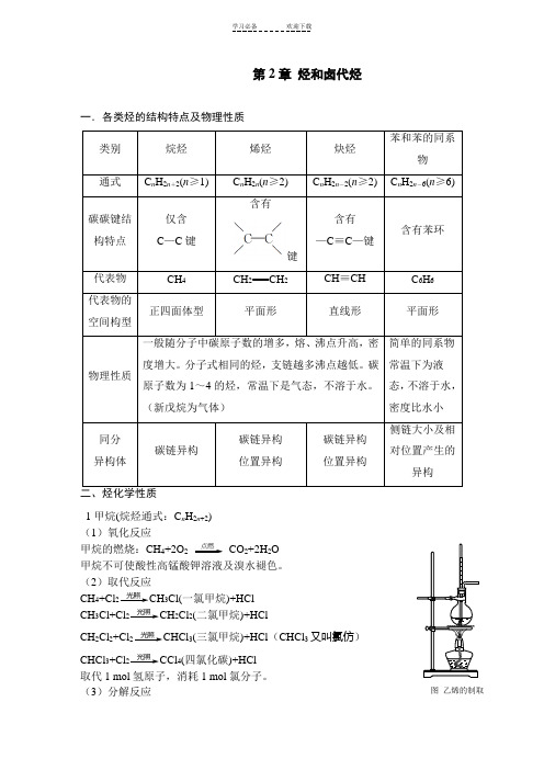 高二化学第二章知识点总结