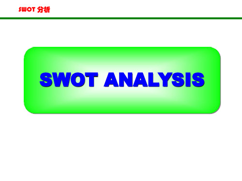 SWOT分析法(纯英文版)