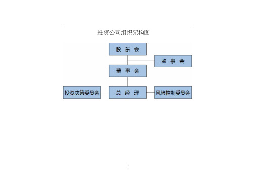 (完整版)投资公司组织架构和运作流程