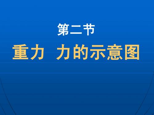 8.2 重力力的示意图