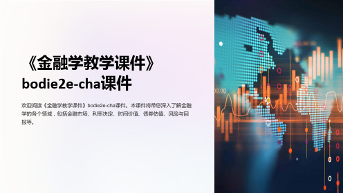 《金融学教学课件》bodie2e-cha课件