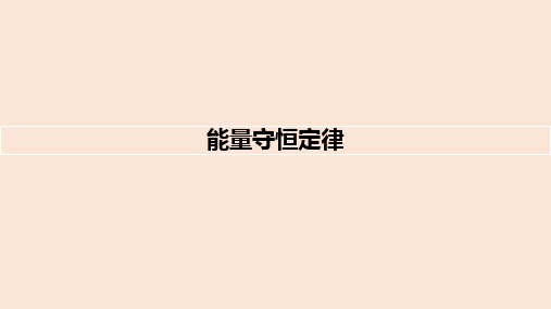 【高中物理】能量守恒定律 课件 2022-2023学年高二物理人教版(2019)选择性必修第三册