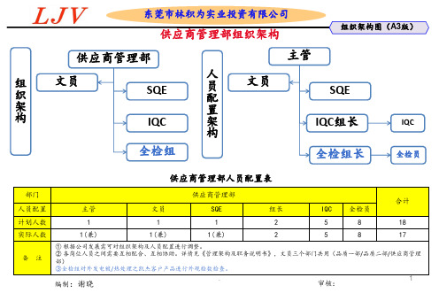 供应商管理组织架构PPT课件