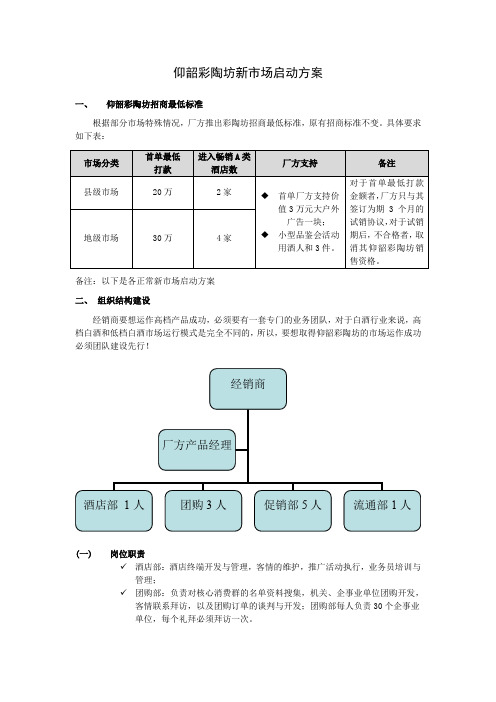 仰韶彩陶坊新市场启动方案品牌策略市场营销