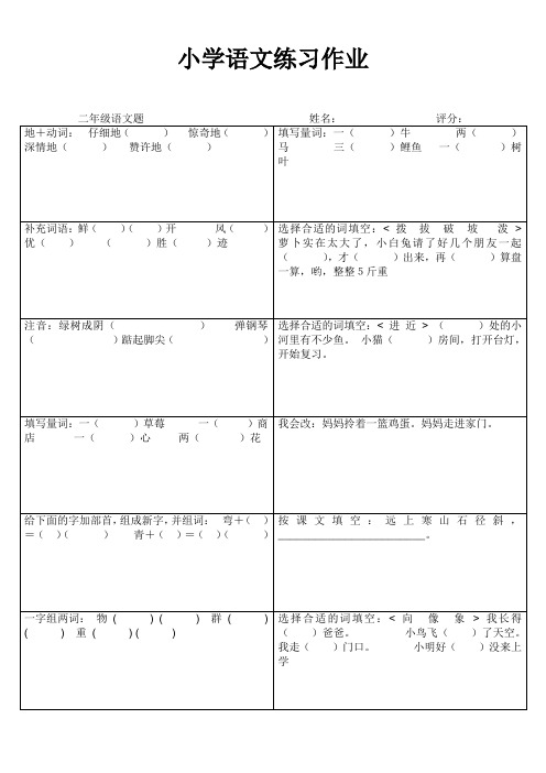 小学二年级语文训练大本营 (95)