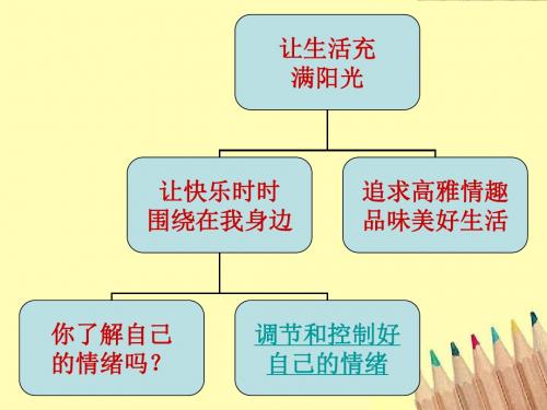 七年级政治下册 13.2《调节和控制好自己的情绪 》课件 鲁教版