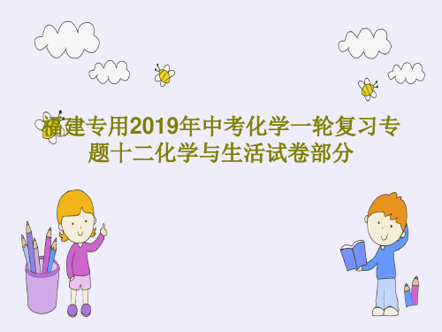 福建专用2019年中考化学一轮复习专题十二化学与生活试卷部分共117页文档