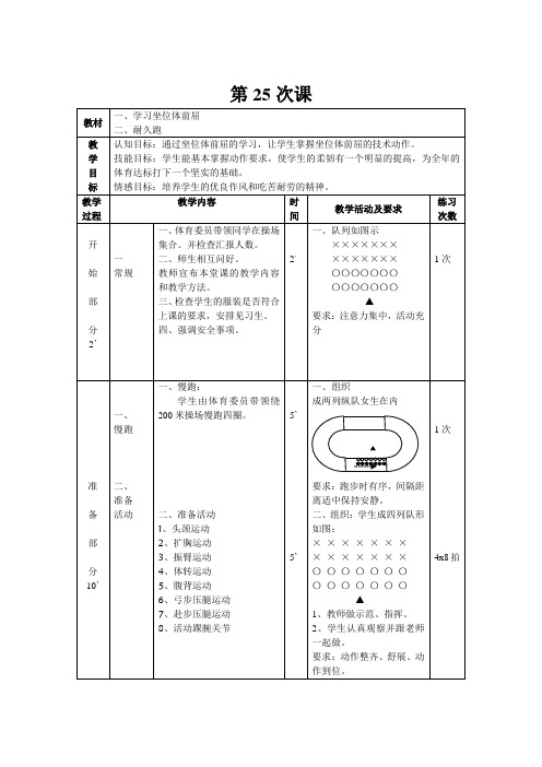 体育第25次课