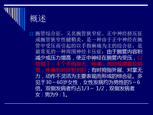 超声引导下治疗腕管综合症ppt课件.ppt