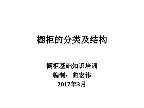 橱柜基础知识培训资料—橱柜分类和结构