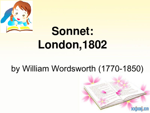 WilliamWordsworthSonnetLondon1802解析精品PPT课件