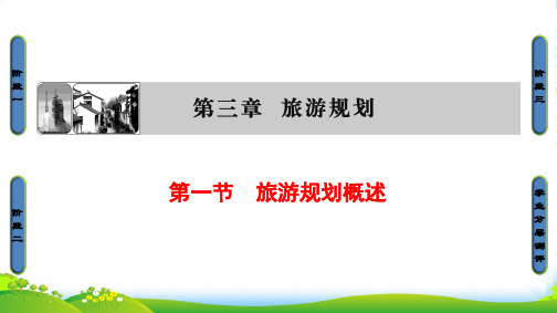 版课堂坐标地理湘教版选修三同步课件：第3章 第1节旅游规划概述