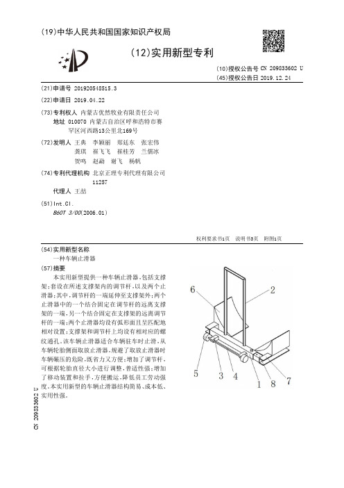 【CN209833602U】一种车辆止滑器【专利】