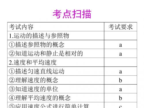 浙江省温州市龙湾区实验中学中考科学总复习 运动和力(