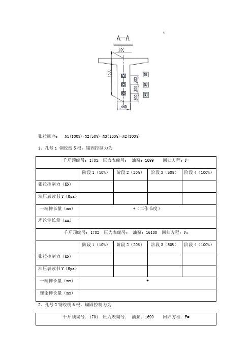 T梁张拉计算公式