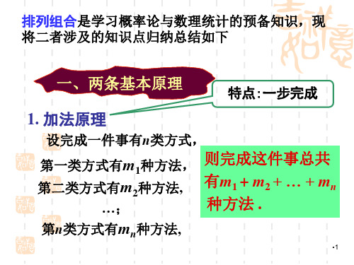 排列组合概率论数理统计 (1)精选全文