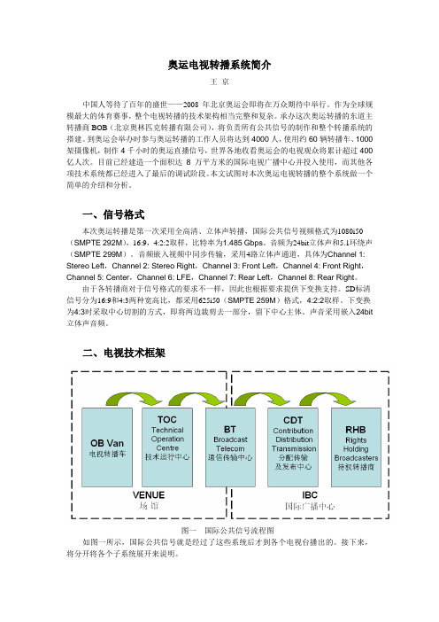 奥运电视转播系统简介