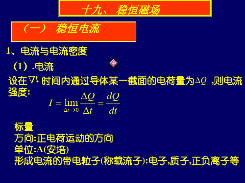 第19章稳恒磁场解读