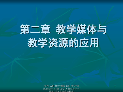 教学媒体与教学资源应用-精选文档