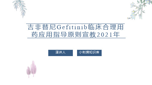 吉非替尼临床合理用药应用指导原则宣教2021年