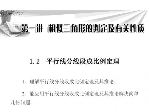 1.2平行线分线段成比例定理(人教A版选修4-1)
