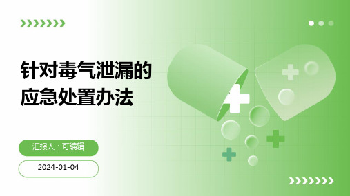 针对毒气泄漏的应急处置办法