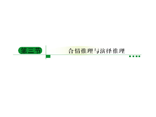 高中数学一轮复习课件:合情推理和演绎推理