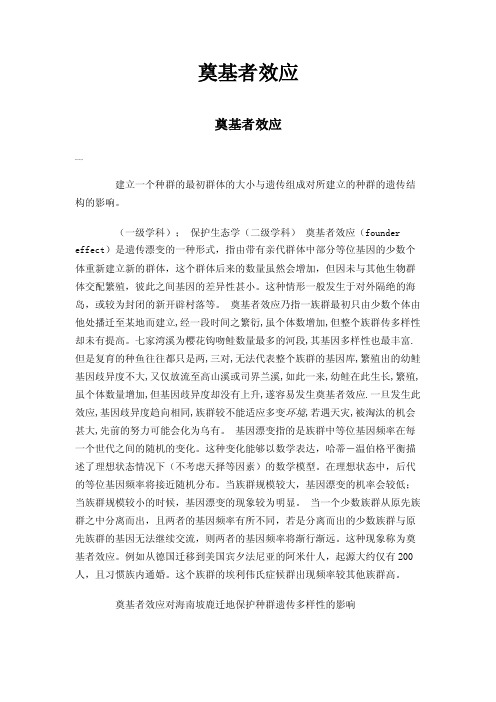 奠基者效应——精选推荐