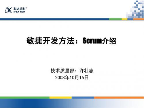 敏捷开发资料(scrum)V4