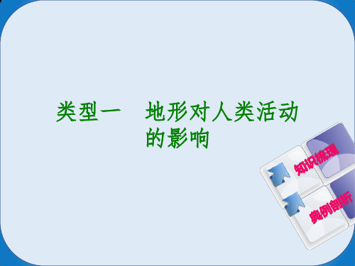 中考地理专题突破篇三自然环境对人类活动的影响类型一地形对人类活动的影响复习课件