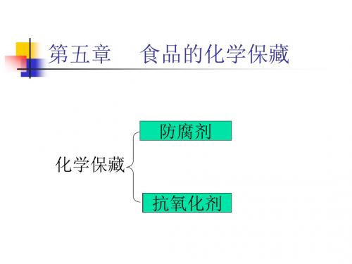 食品工艺-食品加工-第五章 化学保藏