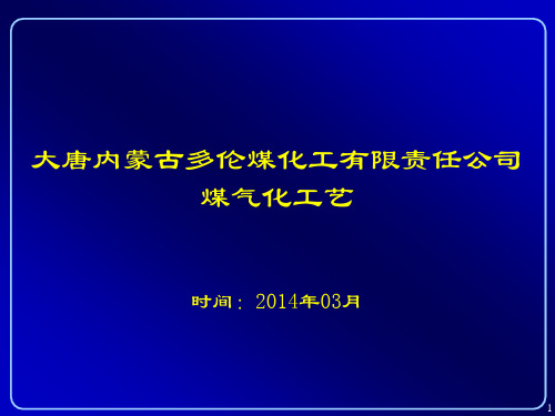 气化装置工艺简介