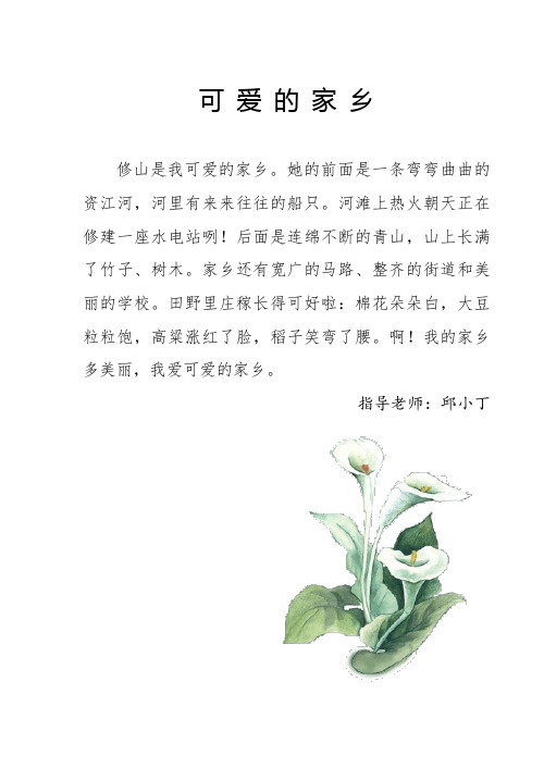 可爱的家乡