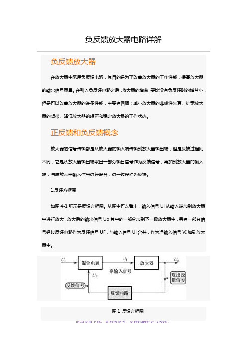 负反馈放大器电路详解