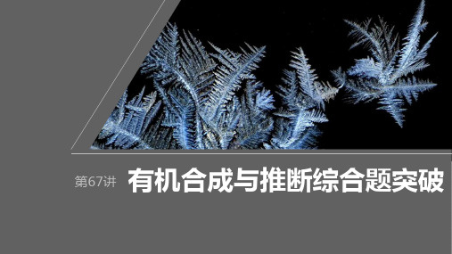 2024届高考一轮复习化学课件(人教版)第十章 有机化学基础第67讲 有机合成与推断综合题突破