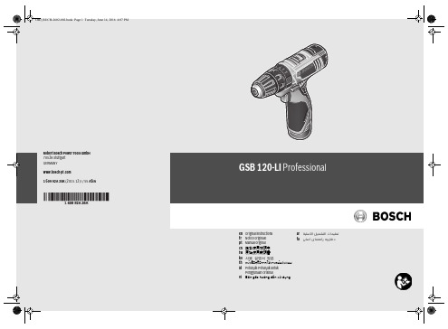 罗孚电工具GSB 120-LI 专业电钻操作指南说明书