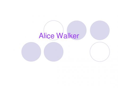 英国文学选读—Alice Walker