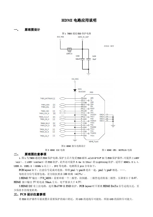 HDMI电路应用说明