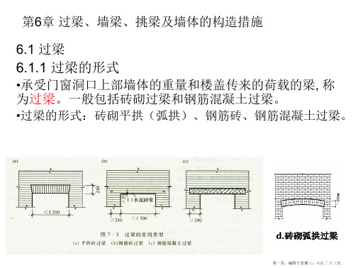 第6章-过梁、墙梁