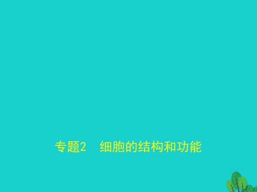 北京市高考生物专题复习专题2细胞的结构和功能课件