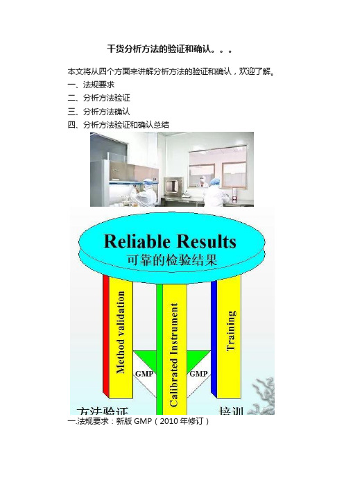 干货分析方法的验证和确认。。。