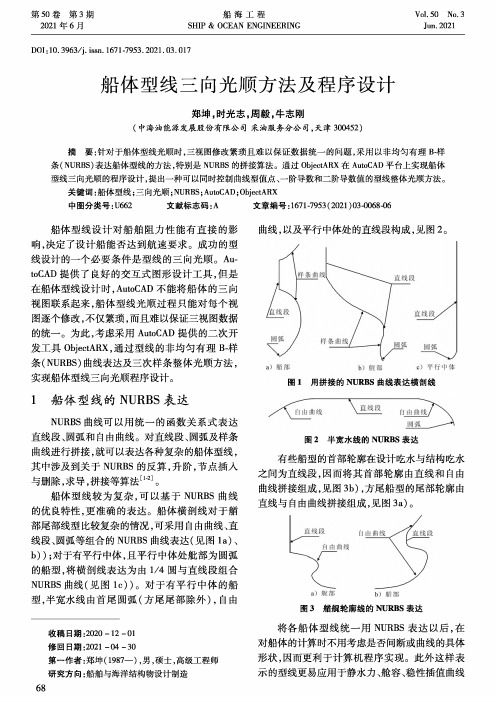 船体型线三向光顺方法及程序设计