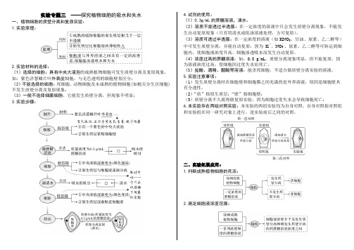 高中生物新教材一轮讲义-实验专题质壁分离和复原