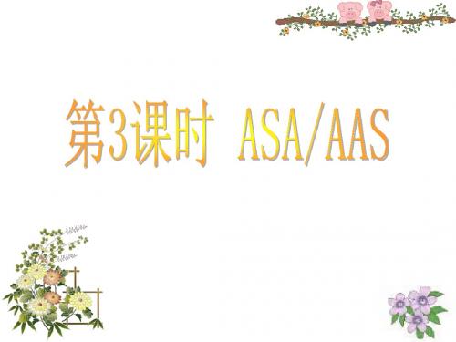 名校课件第3课时 ASA、AAS