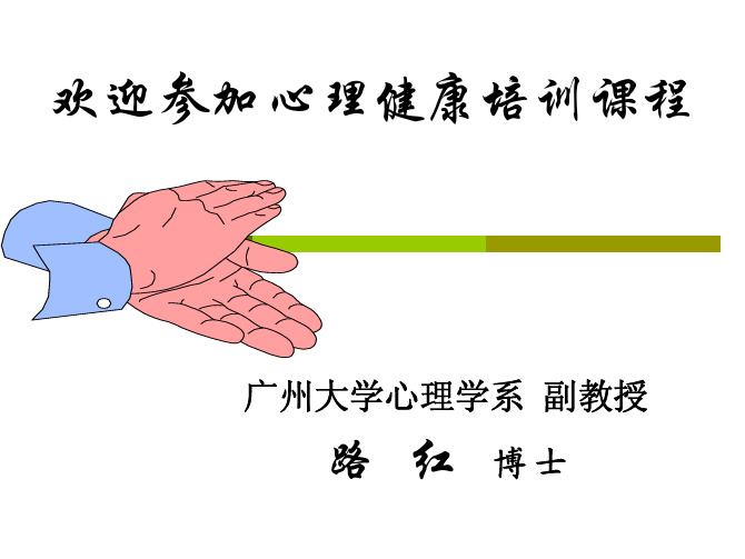 中小学生心理健康培训课程(作者路红)