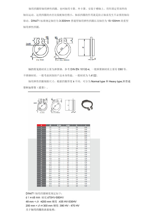 DIN471轴用挡圈卡簧