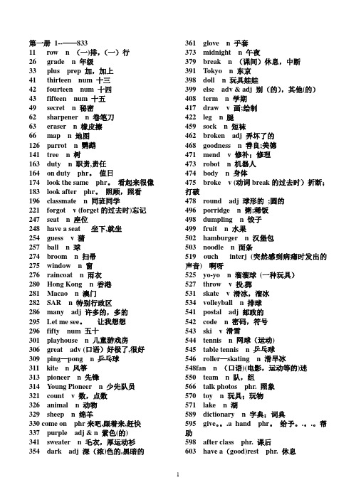 初中英语必背单词2000个